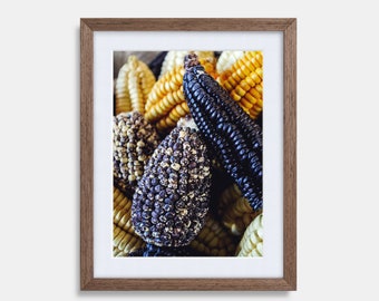 Peruvian Corn (colored textures) - Print, Frame