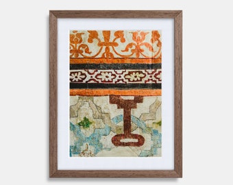 Peruvian Abstract Pattern (colored textures) - Print, Frame