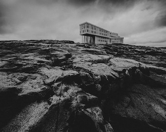 Fogo Island Inn, Newfoundland, Canada (Black & White) - Print, Frame, Canvas for Wall Decor