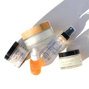 Ultimate Clean Beauty Starter Facial Kit | Rose + White Clay Cleanser | Rose Clay Mask | Fresh Face Cream | Rose Glow Serum | Rose Toner