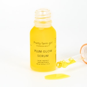plum glow serum | 100% pure plum oil | organic | cold pressed | virgin | undiluted