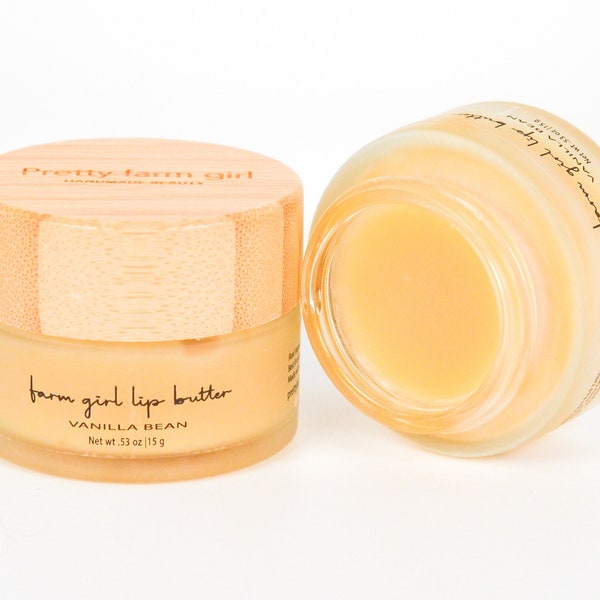 farm girl lip butter | infused vanilla bean lip balm | honey | tallow