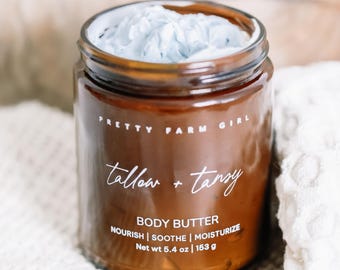 Tallow + Tansy Body Butter | Blue Tansy Body Butter