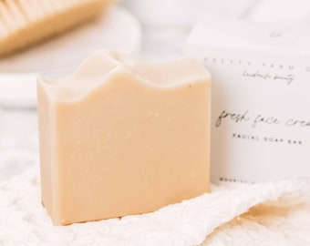 Fresh Face Cream Facial Bar | Tallow Soap | Goat Milk Soap