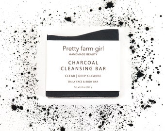 charcoal soap bar | organic | goat milk | tallow