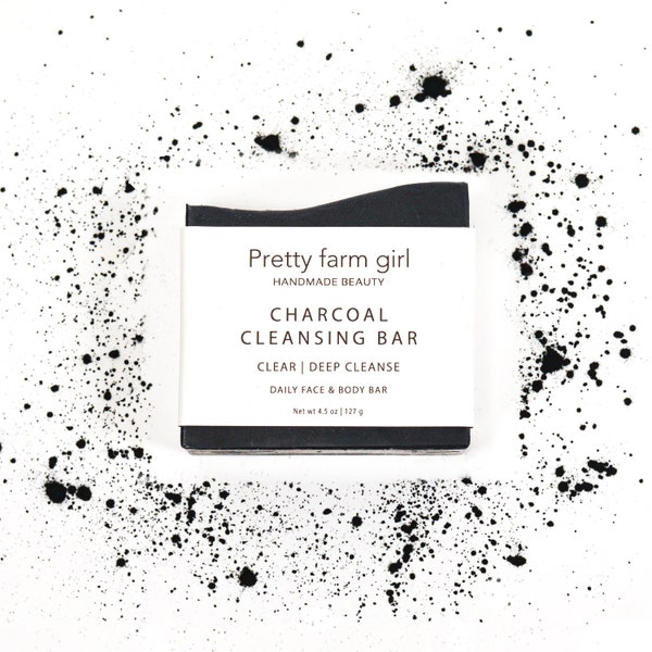 charcoal soap bar | organic | goat milk | tallow