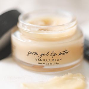 farm girl lip butter | infused vanilla bean lip balm | honey | tallow