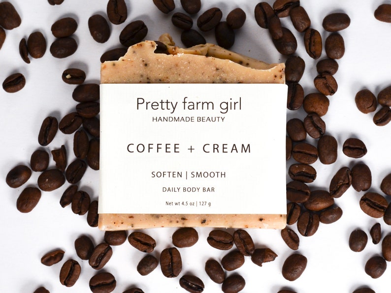 coffee cream soap bar organic goat milk soap natural coffee scent soap image 1