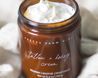 Crema de sebo y miel sin fragancia