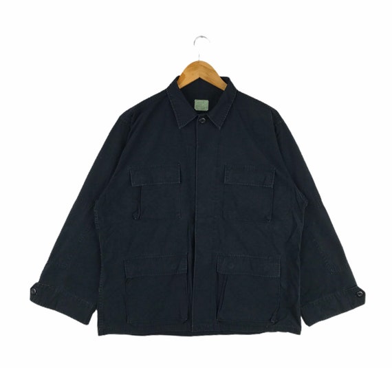 Vintage Woodland Camouflage Combat Military Coat J