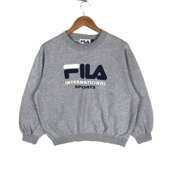 fila sweatshirt silver