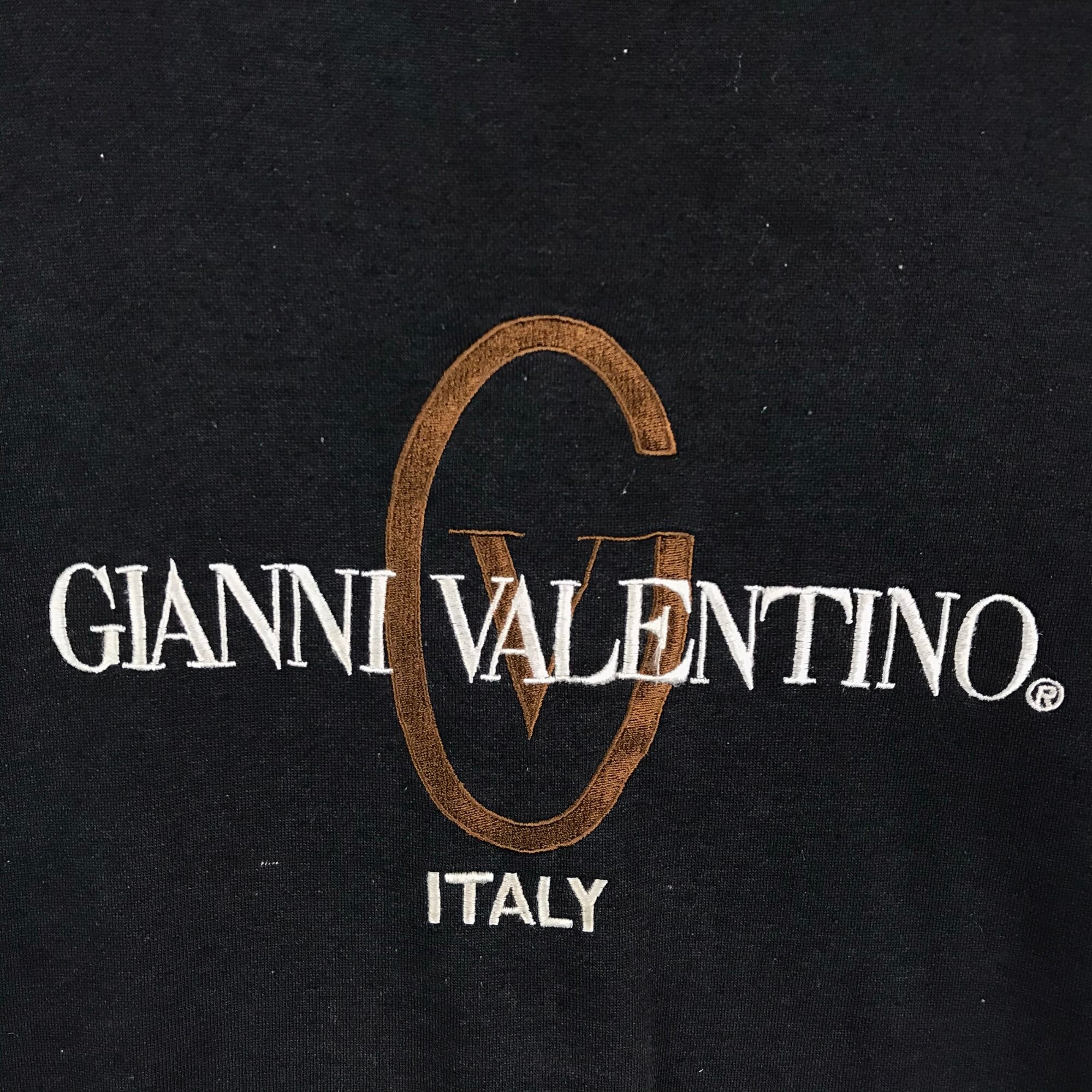 Vintage 90s Gianni Valentino italy Big Logo Embroidery Spell | Etsy