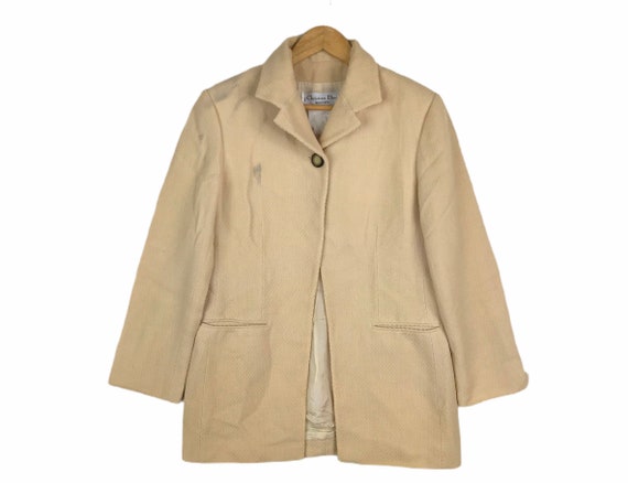 Vintage Christian Dior Coat Jacket One Button