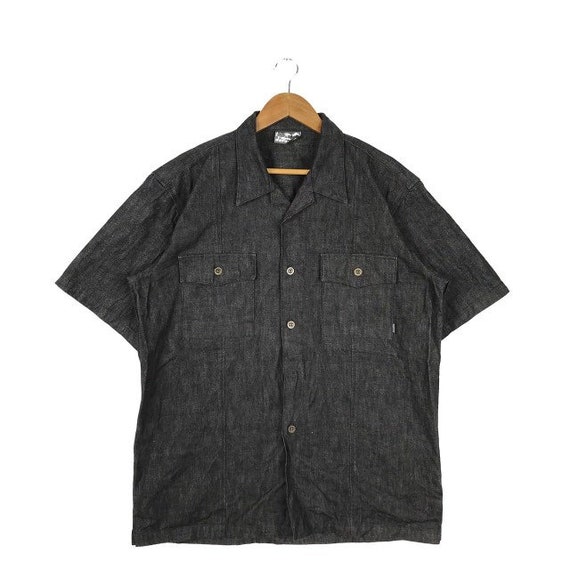Japanese Brand Depleted Workwear Button Up Denim S