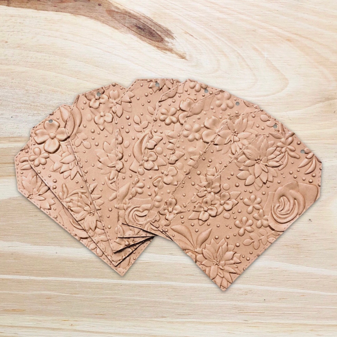 Floral Embossed Gift Tags 3D Embossed Paper Gift Tags Tags Wedding