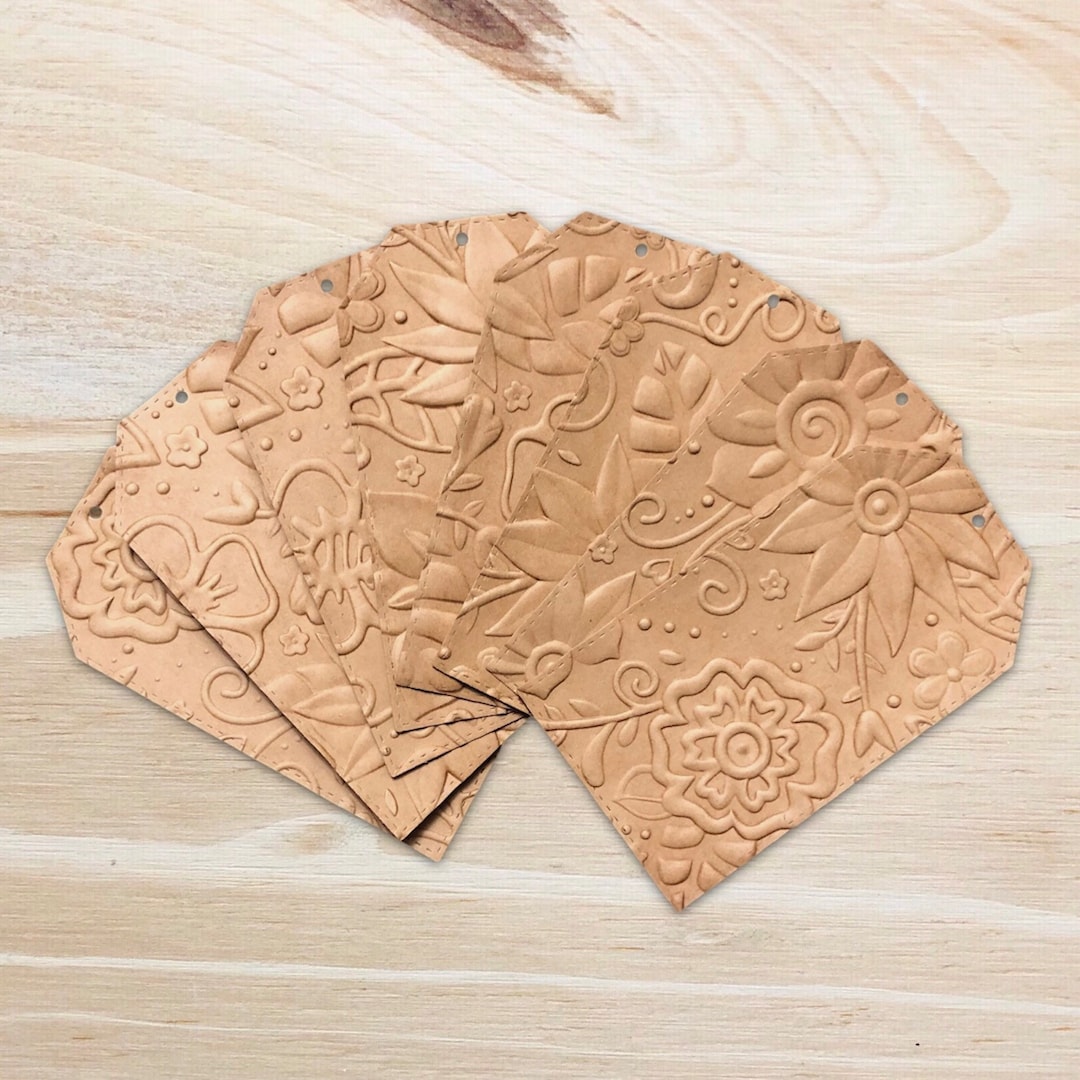 Floral Embossed Gift Tags 3D Embossed Paper Gift Tags Tags Wedding