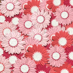 Ornements floraux superposés (lot de 10) | Fleurs découpées | Découpes pour Junk Journal | Fournitures pour scrapbooking et fabrication de cartes | Rose/corail