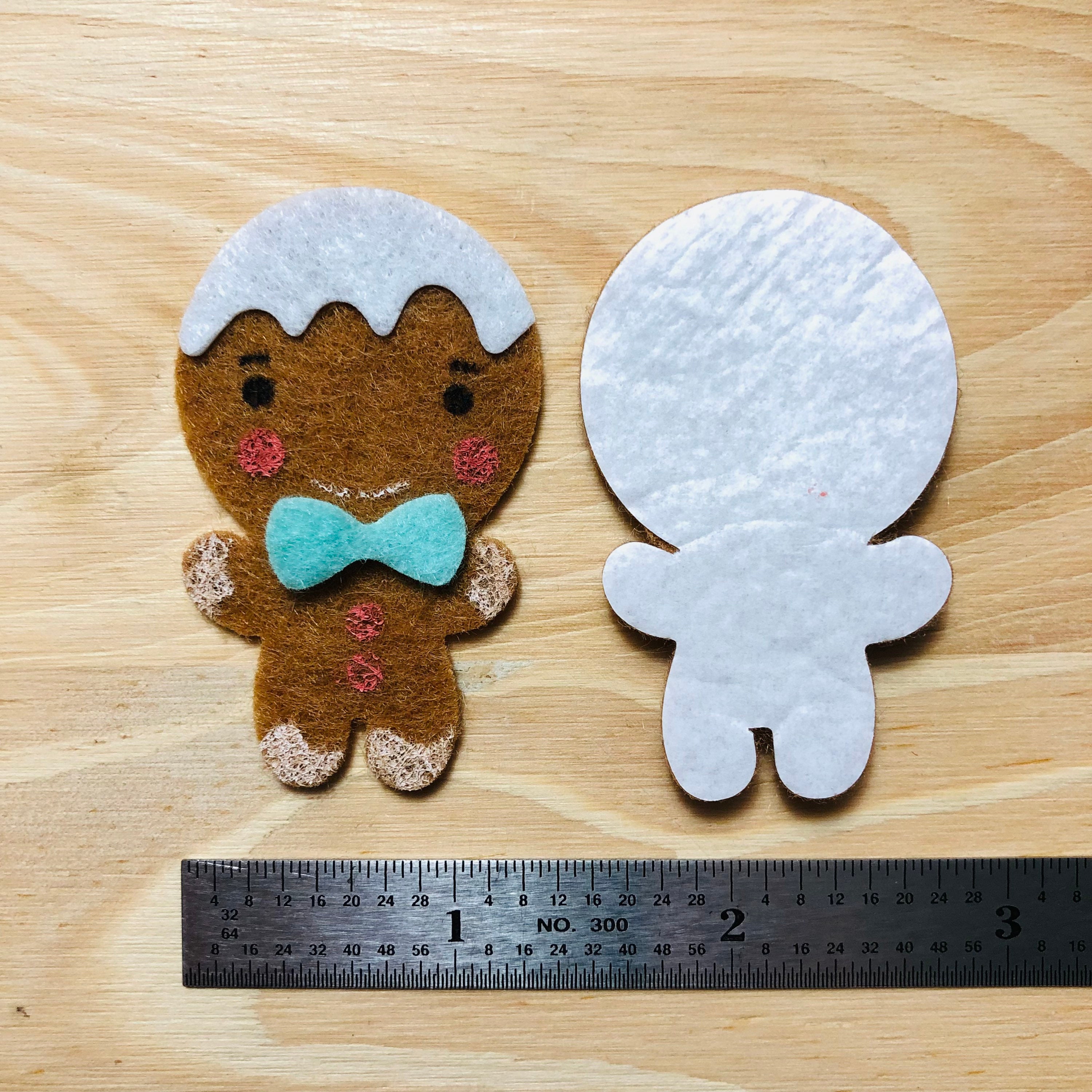 Gingerbread Felt Stickers Stickers Embellishments Decor Etsy