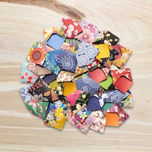 Assorted TINY Envelopes (25 Pieces) | Mini Envelopes | Floral | Japanese Print | Scrapbook Supplies | Junk Journal Supplies | Stationery