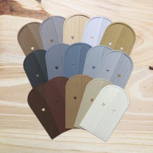 Découpes pour porte (paquet de 5) | Cadres de porte | coeur | Embellissements | Fournitures pour journaux indésirables | Fournitures de scrapbooking | Fournitures pour fabrication de cartes