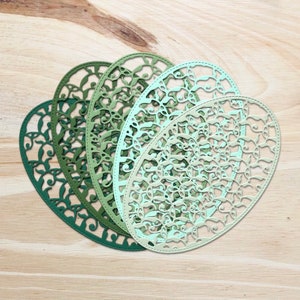 Embellissements ovales (lot de 5) | Papier découpé | Découpes ovales | Objets découpés pour journal indésirable | Fournitures de scrapbooking | Fabrication de cartes | Découpes