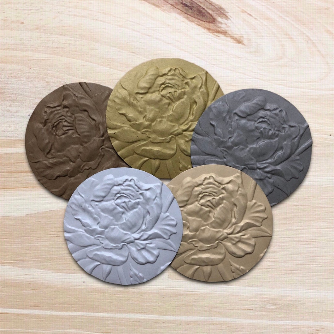 Embossed Circles Embossed Flowers 3D Flowers Scrapbook Supplies Junk