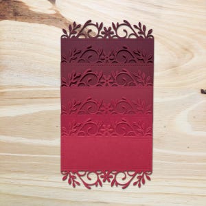 Bordures florales découpées (paquet de 5) | Découpes pour journalisation | Éphémères | Journal indésirable | Fournitures de scrapbooking | Découpes pour fabrication de cartes