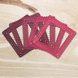 Cadres carrés en dentelle (2 tailles/paquet de 10) | Cadres complexes | Découpes | Journal indésirable | Fournitures de scrapbooking | Fournitures pour la fabrication de cartes | Dentelle