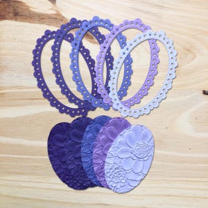 Ensemble de cadres floraux (paquet de 10) | Cadres découpés | Fleurs en relief | Embellissements | Fournitures pour journaux indésirables | Scrapbooking | Fabrication de cartes