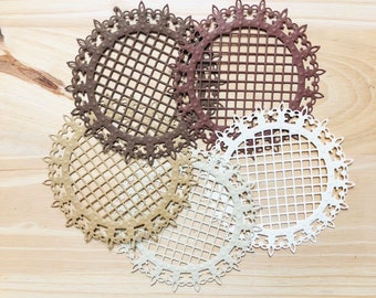 Embossed Decorative Die Cuts (Pack of 5) | Die Cuts for Junk Journals | Scrapbooking Supplies | Card Making Supplies | Paper Crafting