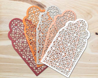 Intricate Cardstock Die Cuts: Scrapbooking Embellishments, Pack of 5
