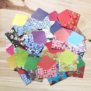 Small Assorted Envelopes (15 Pieces) | Envelopes | Floral | Japanese Print | Scrapbook Supplies | Junk Journal | Stationery