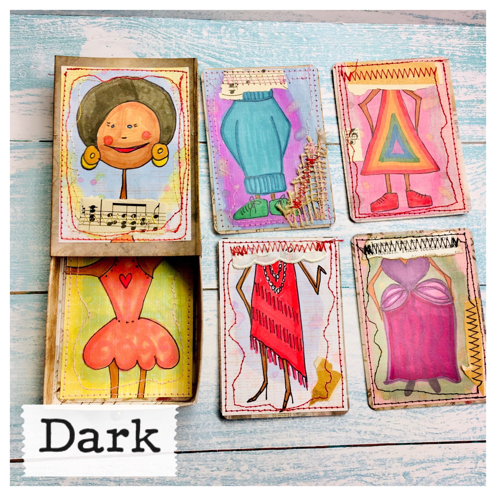 Clearance Matchbox Girls With Five Outfits ATC Original Etsy