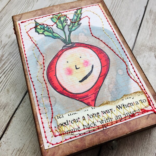 Clearance! Matchbox Radish with Five Outfits * ATC * Original Art