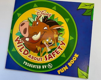Disney’s Wild About Safety Activity and Fun Book * Disneyland Collectible