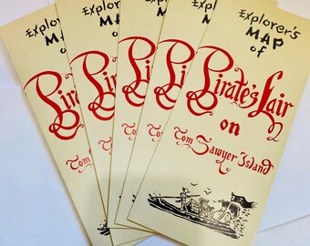 Disneyland Pirate’s Lair on Tom Sawyer Island Explorer’s Map