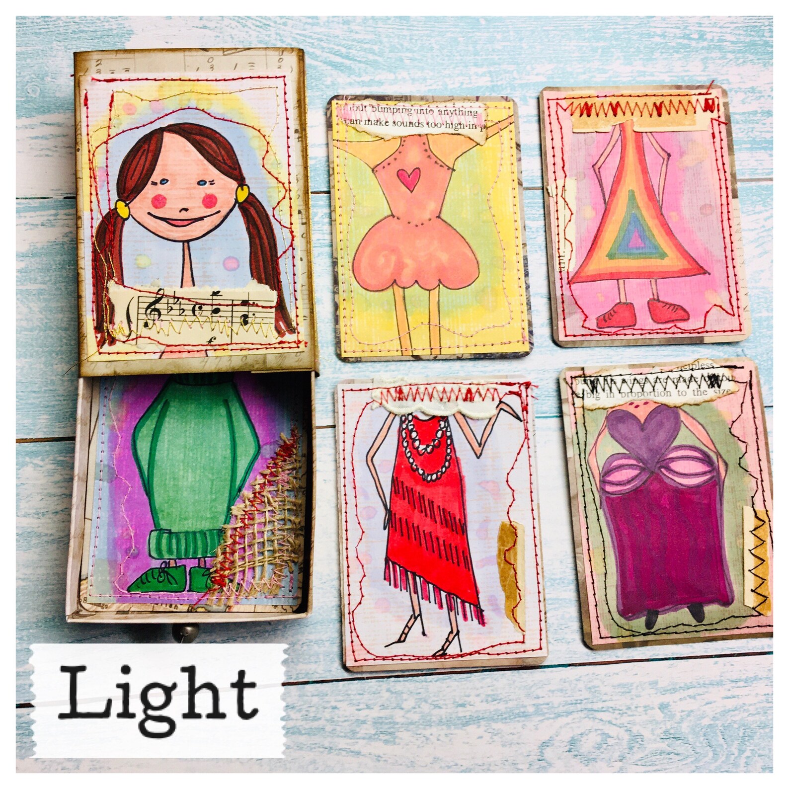 Clearance Matchbox Girls With Five Outfits ATC Original Etsy