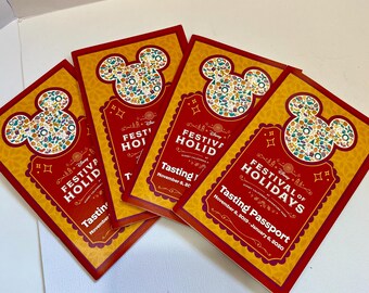 Disney Festival of Holidays Tasting Passport * Authentic Disney California Adventure Collectible