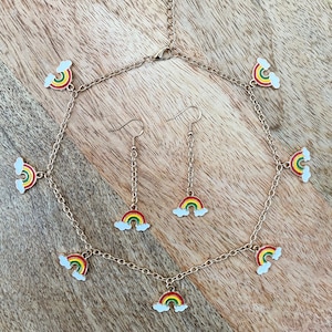 Rainbows All Around and Drop Earrings Set
