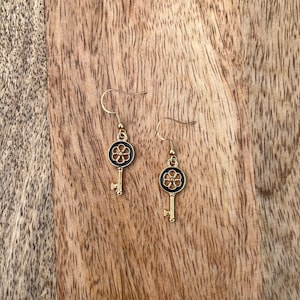 Mangosteen Key Earrings