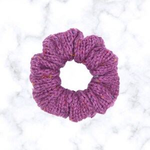 Sapphire Tweed Scrunchie