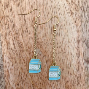 Milk Carton Drop Earrings
