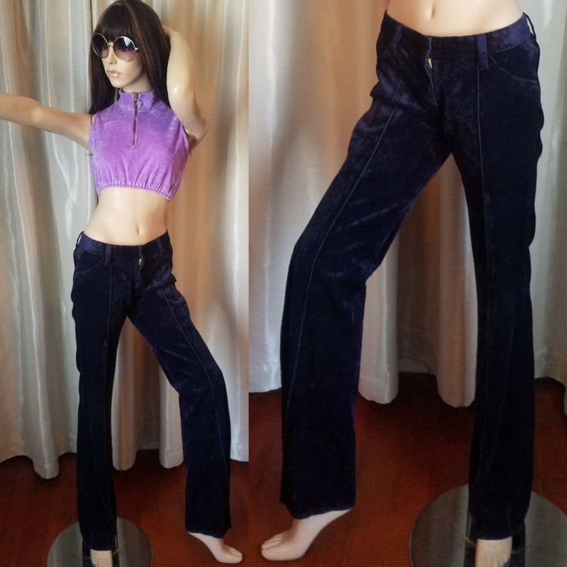 midnight velvet pants