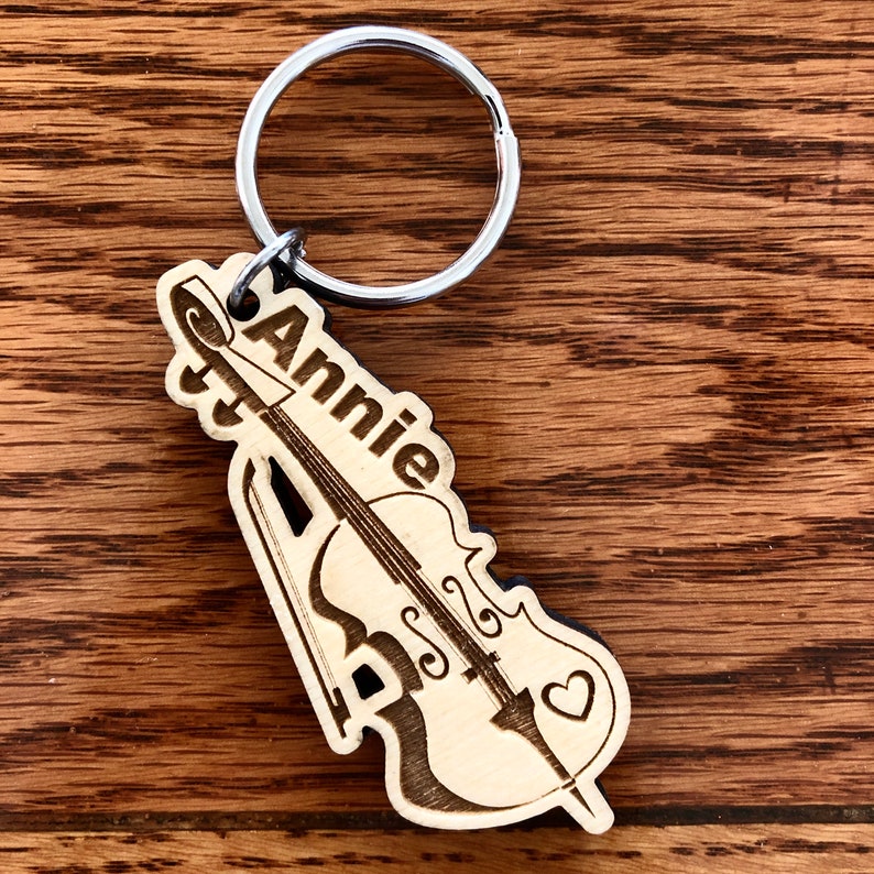Music Instrument Tag String Instrument Keychain Violin Etsy
