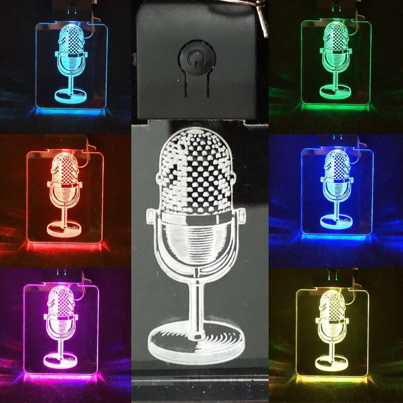Custom LED Keychain in Multicolors in Various Designs