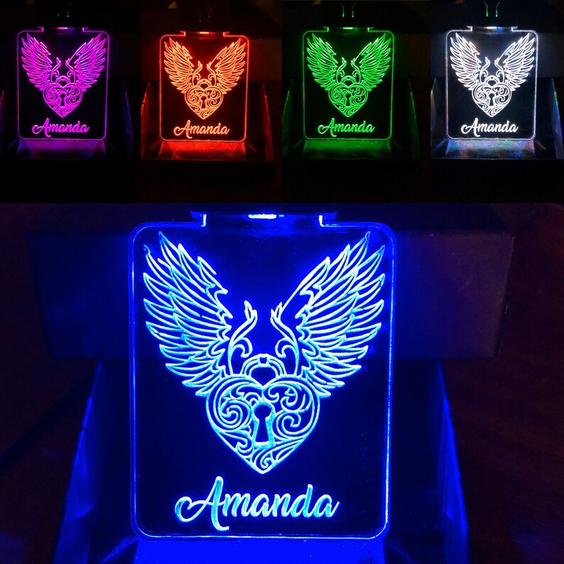 Custom LED Keychain in Multicolors in Various Designs