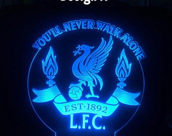 Liverpool FC LED Color Changing Lamp: Soccer Fan Gift