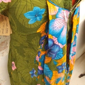 Vintage 1950s Hawaiian Tiki Dress Gown RARE image 3