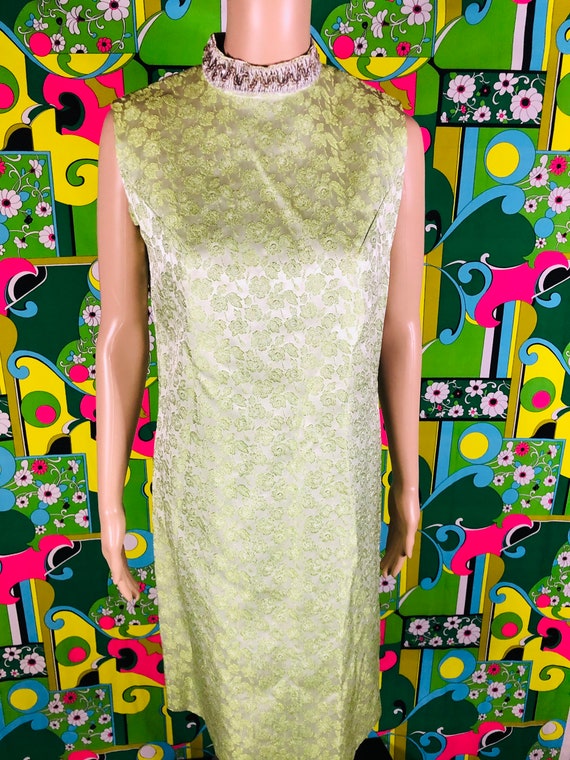 Vintage Handmade Brocade 1960’s Party Dress - image 2