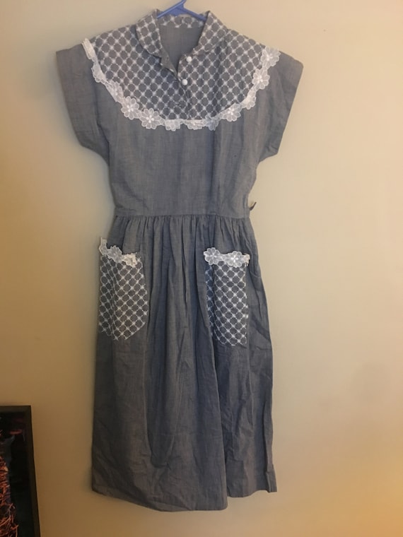 1950s Cotton Day Dress
